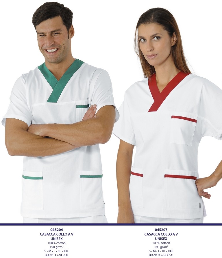 CASACCA MEDICO COLLO A V UNISEX