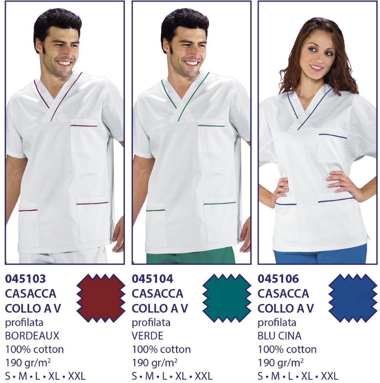 CASACCA MEDICO COLLO A V UNISEX