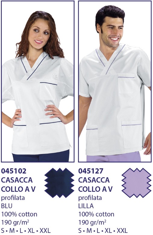 CASACCA MEDICO COLLO A V UNISEX